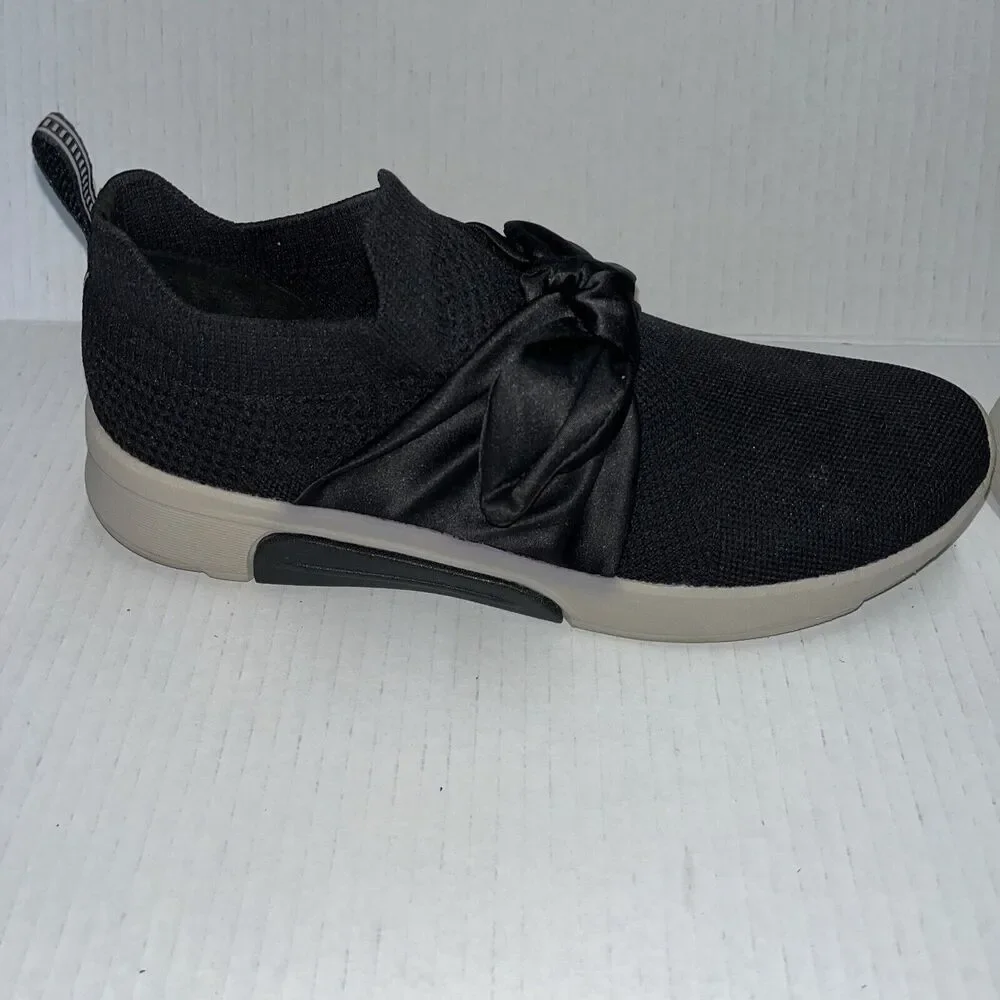 Mark Nason Los Angeles Black Knit Slip On Sneaker Shoe Size 8